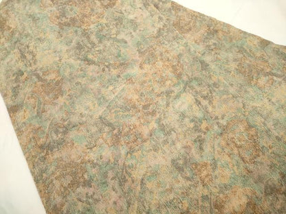 平和屋着物●全通柄九寸名古屋帯　幾何学文　鬼しぼ縮緬　正絹　逸品　CABK8784dy