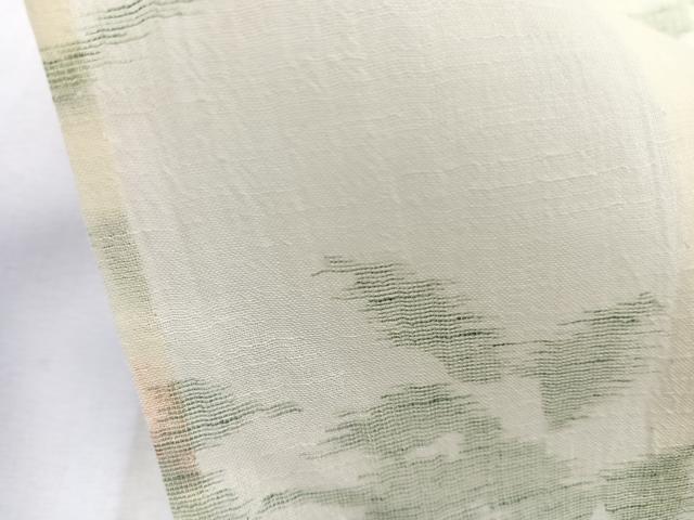 平和屋着物＊夏物　小紋　紗　芝草花文　CABK8825xi