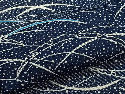 平和屋着物＊夏物　小紋　絽　雪輪芝重ね文　洗える着物　CABK8836xi