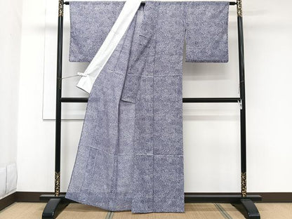 平和屋着物＊夏物　江戸小紋　絽　風景文　洗える着物　CABK8847xi