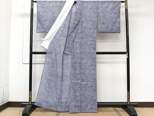 平和屋着物＊夏物　江戸小紋　絽　風景文　洗える着物　CABK8847xi
