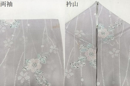 平和屋着物＊夏物　小紋　絽　辻が花　洗える着物　CABK8857xi
