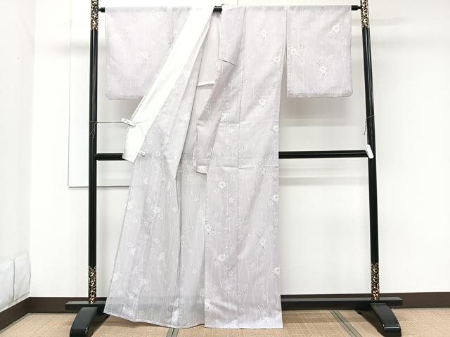平和屋着物＊夏物　小紋　絽　辻が花　洗える着物　CABK8857xi