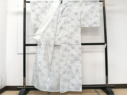 平和屋着物＊夏物　小紋　絽　成り物　洗える着物　未使用　CABK8862xi