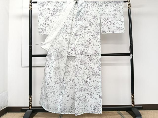 平和屋着物＊夏物　小紋　絽　成り物　洗える着物　未使用　CABK8862xi