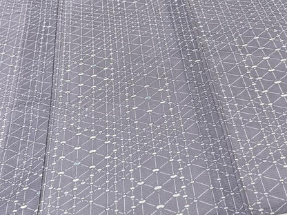 平和屋着物＊夏物　小紋　絽　幾何学文　洗える着物　CABK8863xi