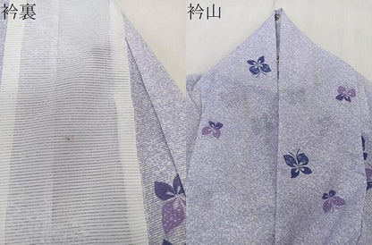 平和屋着物＊夏物　小紋　絽　舞蝶文　洗える着物　CABK8867xi