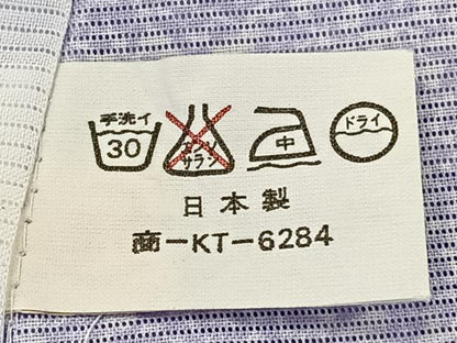 平和屋着物＊夏物　小紋　絽　舞蝶文　洗える着物　CABK8867xi
