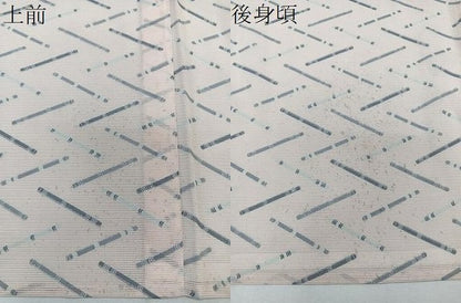 平和屋着物＊夏物　小紋　絽　横笛文　洗える着物　CABK8873xi