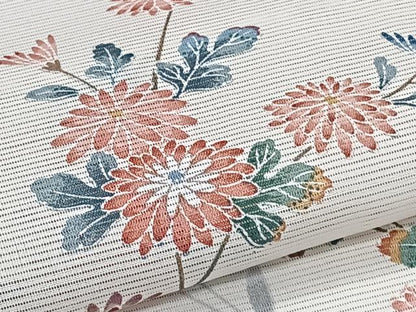 平和屋着物＊夏物　小紋　絽　山野愛子　枝草花文　洗える着物　CABK8874xi
