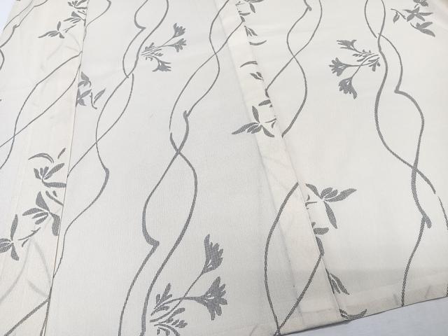 平和屋着物＊夏物　小紋　紗　草花文　洗える着物　CABK8876xi