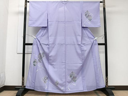 平和屋着物＊夏物　訪問着　絽　陶器花文　金彩　洗える着物　未使用　CABK8879xi