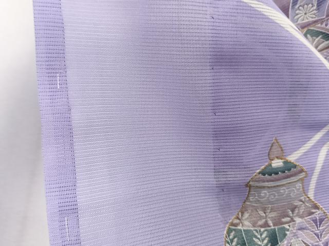 平和屋着物＊夏物　訪問着　絽　陶器花文　金彩　洗える着物　未使用　CABK8879xi