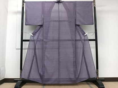 平和屋着物＊夏物　小紋　変わり絽　流水文　洗える着物　CABK8893xi