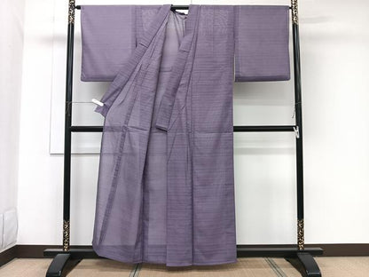 平和屋着物＊夏物　小紋　変わり絽　流水文　洗える着物　CABK8893xi