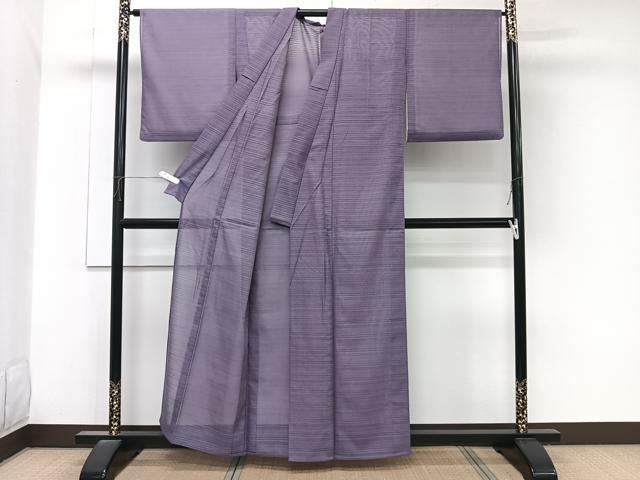 平和屋着物＊夏物　小紋　変わり絽　流水文　洗える着物　CABK8893xi