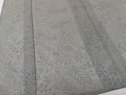 平和屋着物＊夏物　小紋　紗　草花文　洗える着物　CABK8902xi