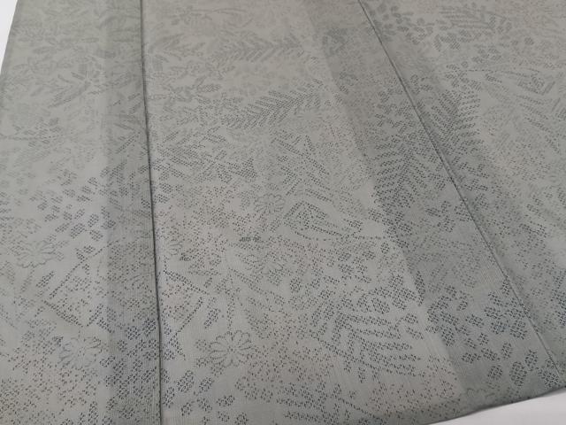 平和屋着物＊夏物　小紋　紗　草花文　洗える着物　CABK8902xi