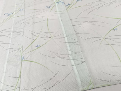 平和屋着物＊夏物　小紋　絽　草花文　洗える着物　CABK8904xi