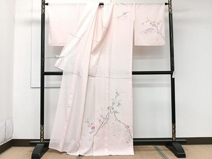 平和屋着物＊夏物　訪問着　絽　籬枝花文　洗える着物　CABK8915xi