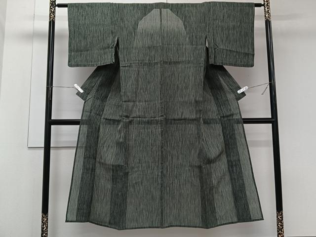平和屋着物＊夏物　小紋　紗　霞文　正絹　逸品　CABK8919xi