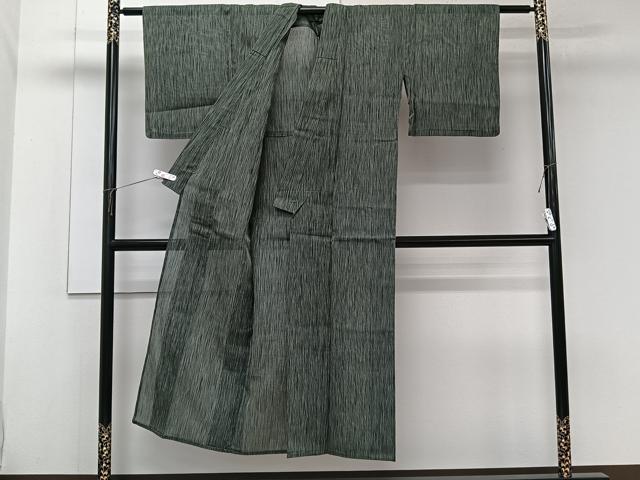 平和屋着物＊夏物　小紋　紗　霞文　正絹　逸品　CABK8919xi