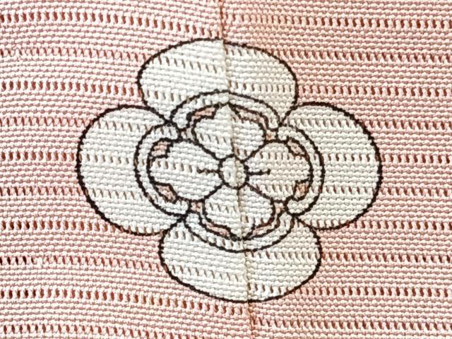 平和屋着物＊夏物　色無地　絽　珊瑚色　正絹　逸品　未使用　CABK8920xi