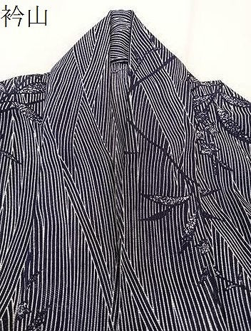 平和屋着物＊夏物　小紋　絽　枝葉文　洗える着物　CABK8928xi
