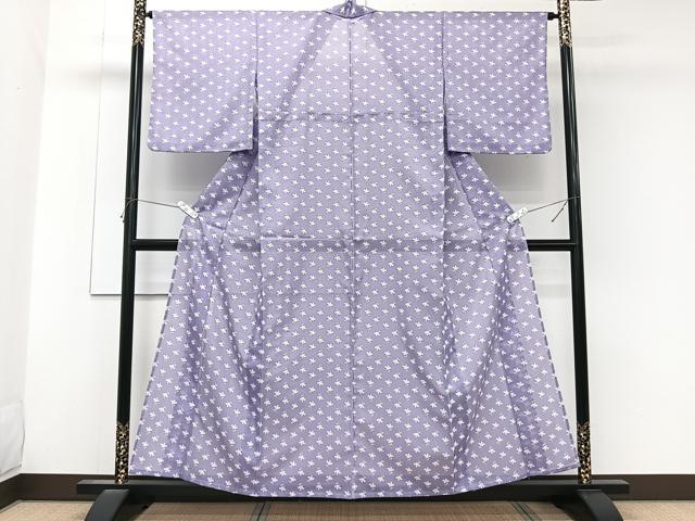 平和屋着物＊夏物　小紋　絽　花尽し　洗える着物　CABK8932xi