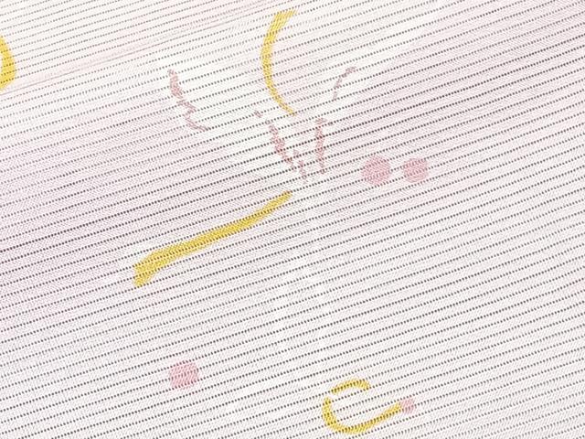 平和屋着物＊夏物　小紋　絽　草花文　洗える着物　未使用　CABK8934xi