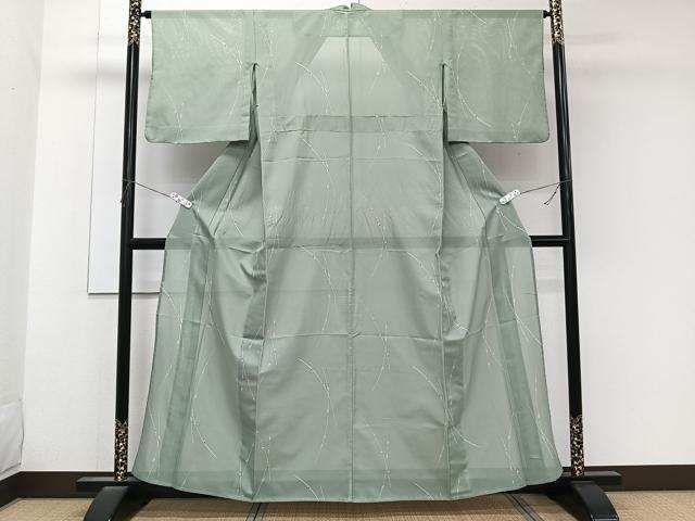 平和屋着物＊夏物　小紋　絽　枝蕾文　洗える着物　CABK8938xi
