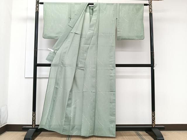 平和屋着物＊夏物　小紋　絽　枝蕾文　洗える着物　CABK8938xi