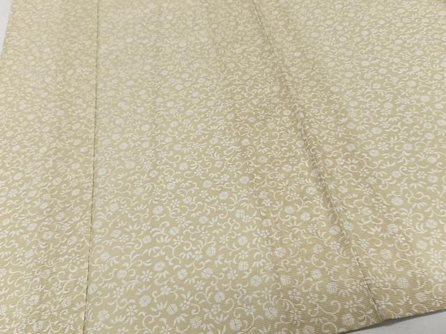 平和屋着物＊夏物　小紋　絽　花唐草文　洗える着物　CABK8951xi