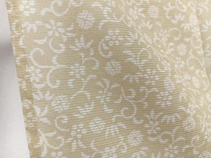 平和屋着物＊夏物　小紋　絽　花唐草文　洗える着物　CABK8951xi