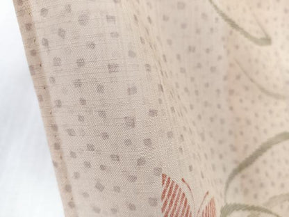 平和屋着物＊夏物　小紋　紗　舞蝶文　洗える着物　CABK8953xi