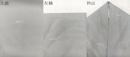 平和屋着物＊夏物　小紋　絽　立波文様　洗える着物　CABK8959xi