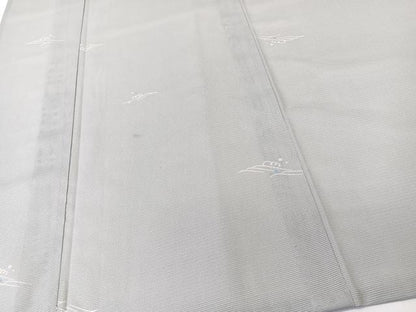 平和屋着物＊夏物　小紋　絽　立波文様　洗える着物　CABK8959xi