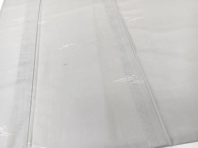 平和屋着物＊夏物　小紋　絽　立波文様　洗える着物　CABK8959xi