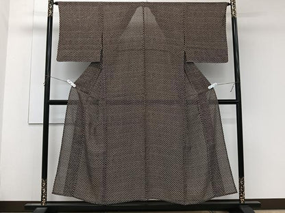 平和屋着物＊夏物　小紋　絽　ドット柄　正絹　逸品　未使用　CABK8964xi