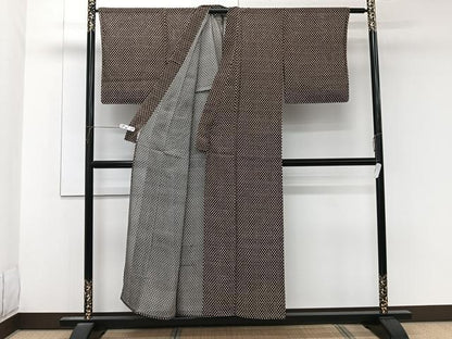 平和屋着物＊夏物　小紋　絽　ドット柄　正絹　逸品　未使用　CABK8964xi