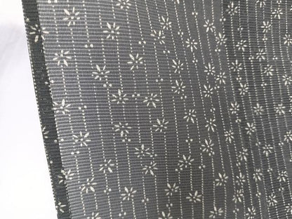 平和屋着物＊夏物　小紋　絽　縞花文　洗える着物　CABK8968xi