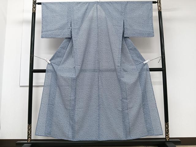平和屋着物＊夏物　江戸小紋　絽　扇尽くし　洗える着物　CABK8973xi