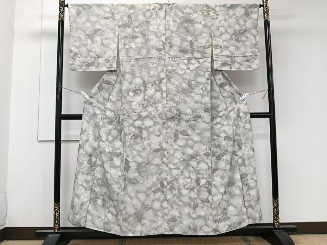 平和屋着物＊夏物　小紋　絽　舞蝶文　正絹　逸品　CABK8979xi