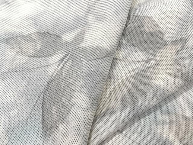 平和屋着物＊夏物　小紋　絽　舞蝶文　正絹　逸品　CABK8979xi