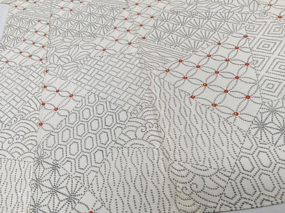 平和屋着物＊夏物　小紋　絽　切嵌麻の葉文　正絹　逸品　CABK8988xi