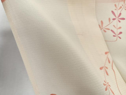 平和屋着物＊夏物　小紋　絽　絵霞舞蝶文　正絹　逸品　CABK8991xi
