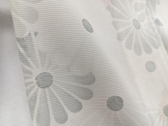 平和屋着物＊夏物　小紋　絽　菊尽くし　正絹　逸品　CABK8997xi