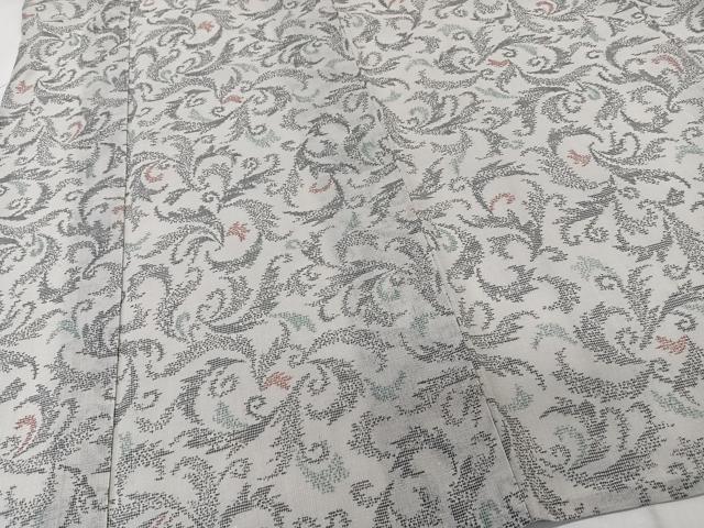 平和屋着物＊夏物　小紋　紗　唐草文　CABK9002xi