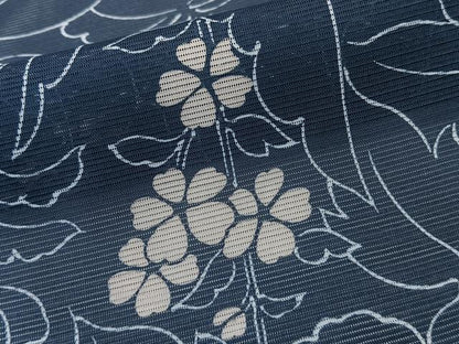平和屋着物＊夏物　小紋　絽　草花文　高島屋扱い　洗える着物　未使用　CABK9019xi