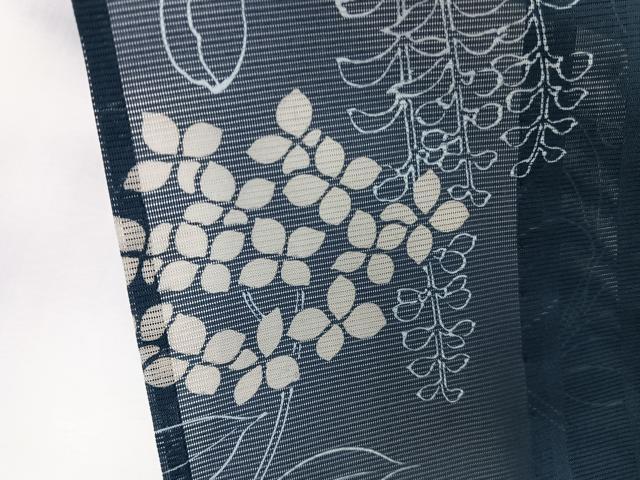 平和屋着物＊夏物　小紋　絽　草花文　高島屋扱い　洗える着物　未使用　CABK9019xi